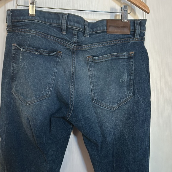 Michael Kors Men's Parker Slim-Fit Stretch Blue Jeans Summer 2022 33/34 - Picture 8 of 16